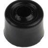 Stoper do drzwi, PVC, śr.: 25mm, Czarny