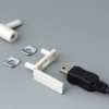 USB cover, PP, (W x H) 29.5 x 8.5 mm, white, A9320207