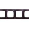 KARO Ramka poczwórna do łączników IP44 czekoladowy metalik RH-4S/40
