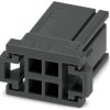Socket header, 4 pole, pitch 3.81 mm, straight, black, 1341274