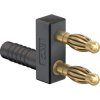 Jumper, pitch 11 mm, 30 VAC/60 VDC, 60 V, 32 A, gold-plated, black, 64.9301-21