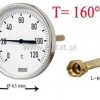 Termometr tarczowy bimetal, sonda, 160°C, 60mm