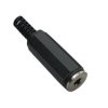 3.5 mm jack socket, 3 pole (stereo), solder connection, plastic, 1108003