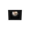 Oczko sufitowe regulowane ARET DTL B/B bez oprawki Gx5,3/GU10 max 10W czarny 38365
