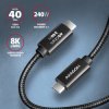 BUCM4X-CM10AB USB 4.0 cable, 40 Gbit/s, 240 W, 8K 60 Hz, 1.0 m