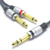 KABEL JACK 6,3 STEREO 2x WTYK JACK 6,3 MONO 5m VITALCO MK75