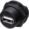 TRU COMPONENTS TC-13543552 USB 2.0 Female PCB Receptacle Back Mount Threaded