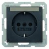 Gniazdo SCHUKO z polem opisowym antracyt B.1/B.3/B.7 Glas 47501606
