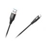 Kabel Wtyk USB A - Wtyk micro USB 2m CZARNY REBEL RB6000-200
