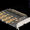 89017 Converter, PCIe x16 card > 4x M.2 key M bifurcation