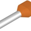 Insulated wire end ferrule, 4.0 mm², 28 mm/18 mm long, orange, 9037680000