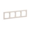 SUNO Ramka 4 poczwórna piasek 721534 LEGRAND
