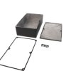 Aluminum die cast enclosure, (L x W x H) 200 x 120 x 64 mm, black (RAL 9005), IP65, 1590WDEBK