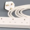 Listwa zasilająca angielska 4 gniazda kabel 1m wtyk UK 13A