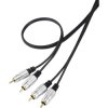 SpeaKa Professional SP-7870144 Cable Assemblies Black Flexible PVC 2 Metres