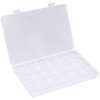 Quadrios 23SA088 Assortment Box Lockable 24 Compartments Clear