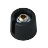 Pokrętło potencjometru oś: 6mm średnica: 20mm Wałek okrągły Czarny OKW