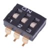 DMR03TV/TR APEM 3-Way Surface Mount 2.54mm DIP Switch SPST