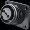 PX0941/02/S Flange mount connector, 2-pin, socket