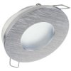 Oprawa Deluxe Okrągła Hermetyczna Ip44 Srebrna Szczotkowana Drapana...
