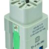 Socket contact insert, 3A, 4 pole, equipped, spring connection, with PE contact, 09200042733