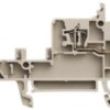 Initiator/actuator terminal block, spring balancer connection, 0.5-2.5 mm², 2 pole, 17.5 A, 4 kV, dark beige, 1652010000