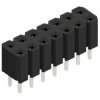 Socket header, 14 pole, pitch 2.54 mm, straight, BL LP 2 14 S