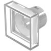 EAO 61-9351.7 Lens colourless clear 20x20 plastic transparent