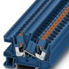 Installation terminal block, push-in connection, 0.5-10 mm², 2 pole, 41 A, 6 kV, blue, 3213973