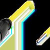 Sensor actuator cable, M12 cable socket, straight, A to open end, 4 pole, 10 m, PVC, yellow, 4 A, 218752
