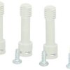 Fibox Grey screw set, High cover (25-100 mm) High base (50-125 mm) 6300004, 1 zest.