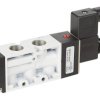 Pneumatyczne zawory elektromagnetyczne RS PRO G 1/8 24V dc 5 portowy 1/8in