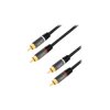 Kabel 2xRCA 0,5m LOGILINK Premium