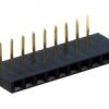 PS-10K Gniazdo PS do druku 10 pin (do listew PH 2.54) , jednorzędowe, katowe