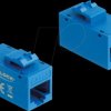 90642 Keystone module, Cat.6a RJ45 socket / socket, UTP, blue