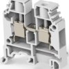 Screw terminal block, screw connection, 6.0 mm², 2 pole, 41 A, 8 kV, gray, 1SNA115118R1100