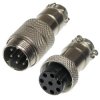 Złącze przem. na kabel 8pin kpl. (wt+gn) mikrofonowe NC/CB