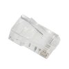 Wtyk LAN RJ45 8P8C kat. 6 UTP przelotowy, otwór 1 mm, do drutu i linki, 20 szt., Lanberg
