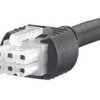 Kabel przewód-płytka, Mini-Fit Jr., 300 V AC, 6,5 A, raster: 4.2mm, 500mm, Cyna, Czarny
