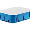 Puszka do pustych ścian P6x60DP 6x60 mm Multibox 2 z pokrywą niebieska 32178203 SIMET