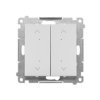 SIMON 55 Wyłącznik zwierny przycisk żaluzjowy podwójny elektroniczny jasnoszary mat TEZ2.01/114 KONTAKT SIMON
