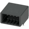 Pin header, 8 pole, pitch 3.81 mm, angled, black, 1340480