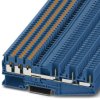 Through terminal block, push-in connection, 0.14-4.0 mm², 6 pole, 24 A, 6 kV, blue, 3040048
