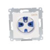 Simon 54 Gniazdo Pojedyncze Data Z/U 16A Ip20 Z Kluczem Uprawniającym Białe...