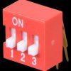 DIP switch, angled, 3-pin