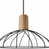 Lampa Wisząca Moderno Z Klatkowym Kloszem Gwint Gu10 Lp-1221/1P B Bk Light...