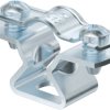 Spacer clamp, max. bundle Ø 12 mm, steel, galvanized, (L x W) 39 x 14 mm, 1362756