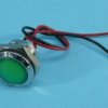 230V DC 18mm GREEN MET.WYPUKŁA