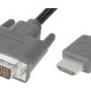 Kabel HDMI 1m A: HDMI B: DVI-D A: Męskie B: Męskie