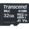 Karta Micro SD MicroSDHC, 32 GB Nie MLC, Transcend USD410M -25 → +85°C